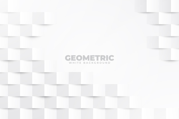 Fondo abstracto blanco en estilo de papel 3D
