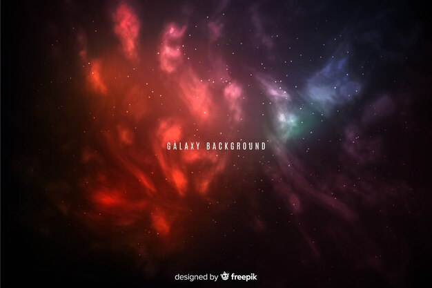 Fondo abstracto y brillante de galaxia de estilo degradado