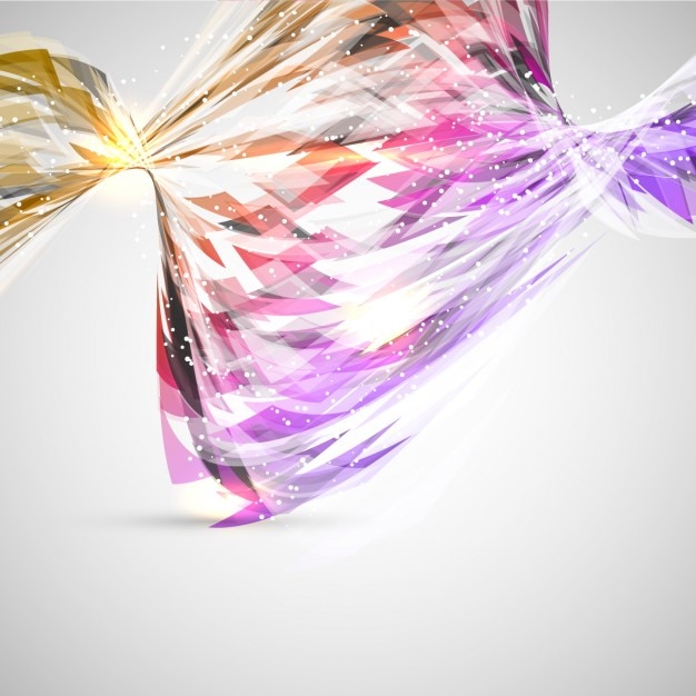 Vector gratuito fondo abstracto brillante con ondas