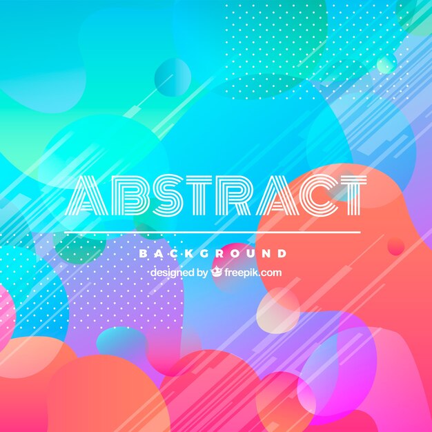 Fondo abstracto con burbujas de colores
