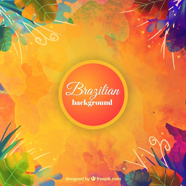 Fondo abstracto de carnaval de brazil en estilo colorido
