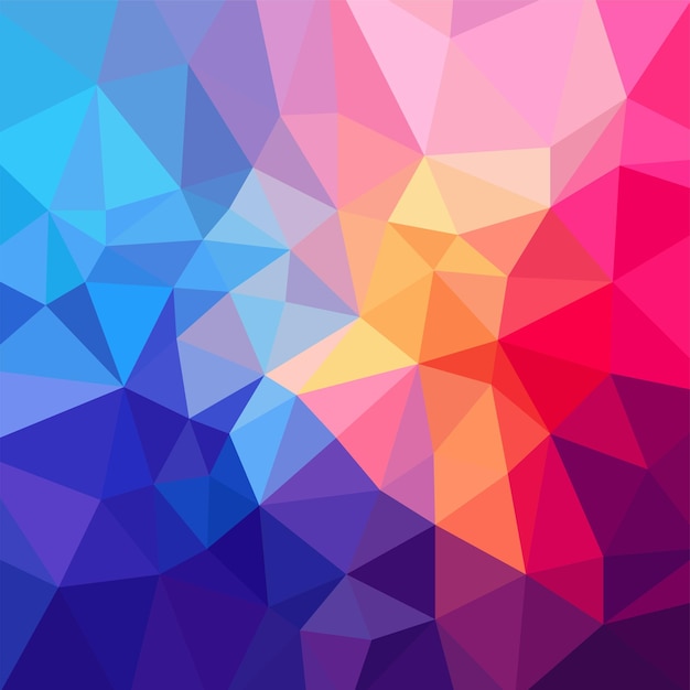 Fondo abstracto de colores poligonal geométrico bajo