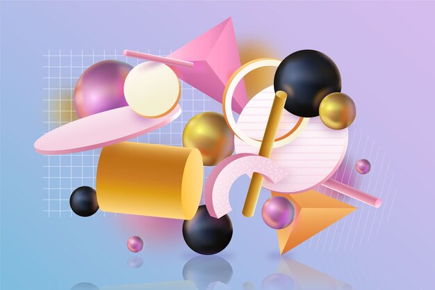 Fondo abstracto colorido 3d