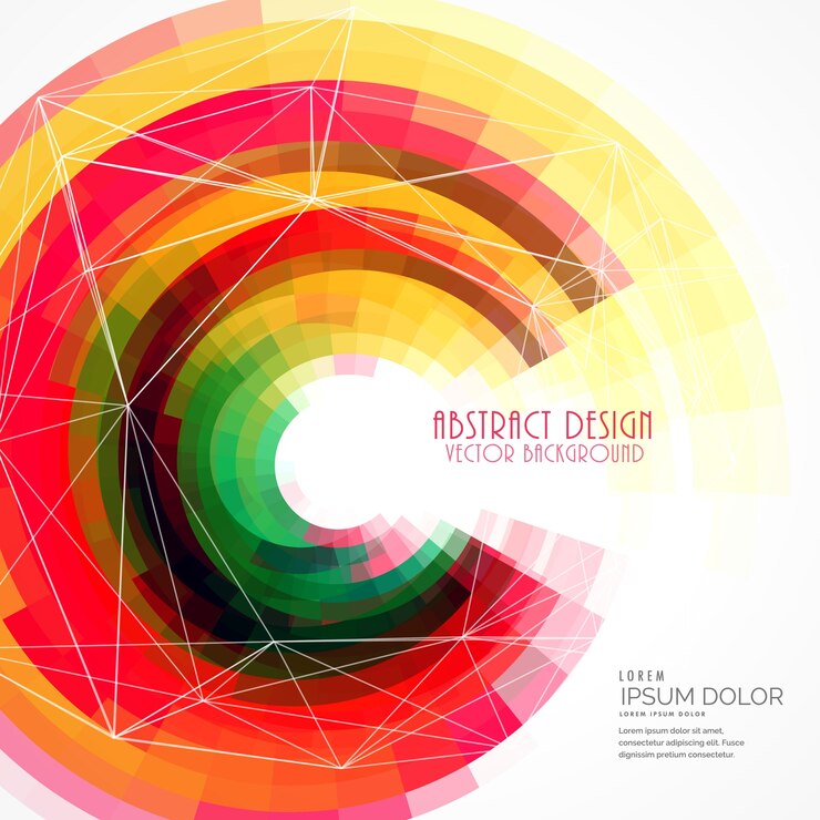 Vector gratuito fondo abstracto colorido circular
