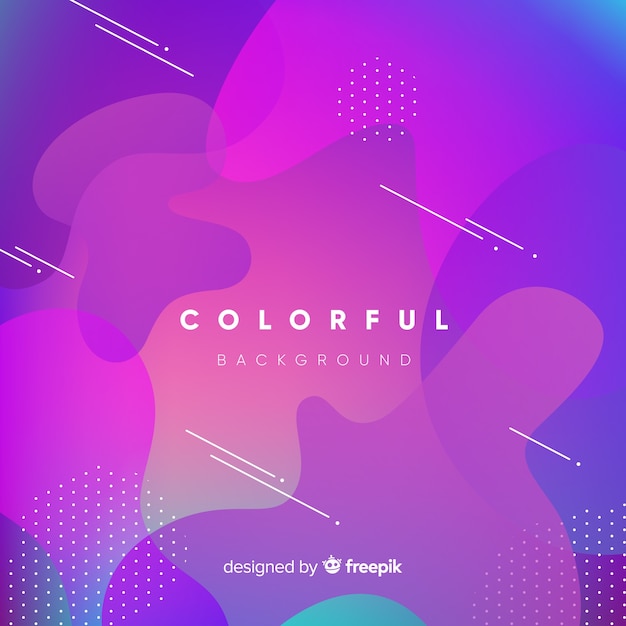 Fondo abstracto colorido con estilo moderno