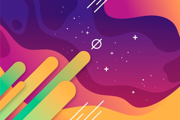 Vector gratuito fondo abstracto colorido con estrellas