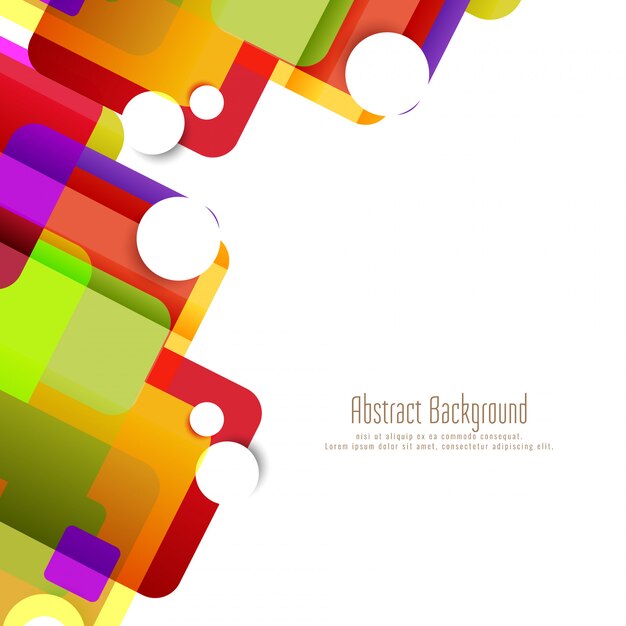 Fondo abstracto colorido forma geométrica