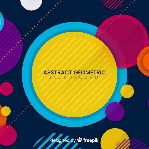 Vector gratuito fondo abstracto colorido con formas geométricas