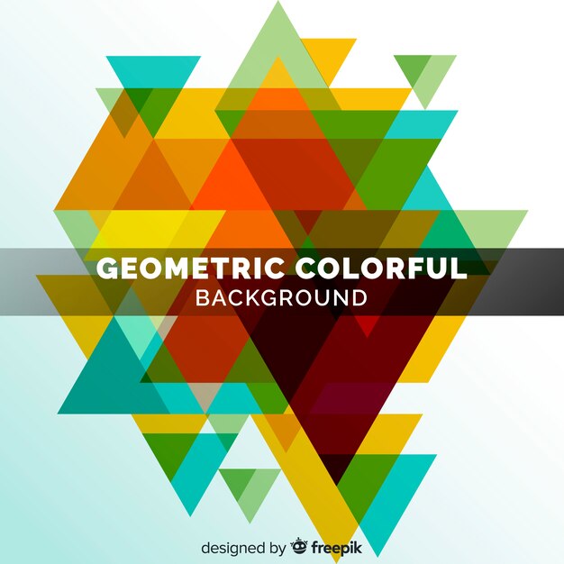 Fondo abstracto colorido con formas geométricas