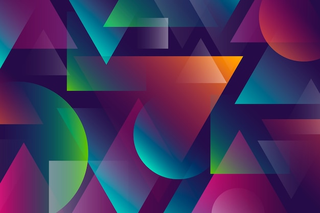 Fondo abstracto colorido con formas geométricas