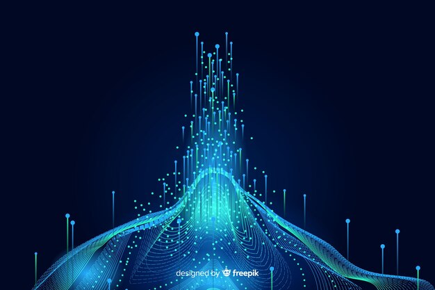 Fondo abstracto del concepto de datos grandes