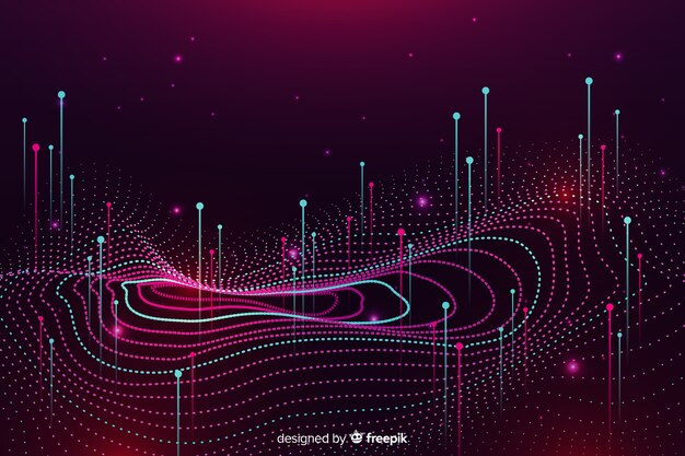 Fondo abstracto del concepto de datos grandes