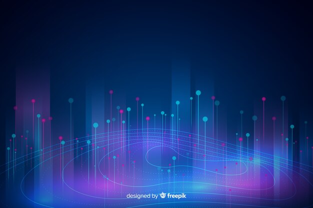 Fondo abstracto del concepto de datos grandes