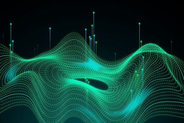 Fondo abstracto del concepto de datos grandes