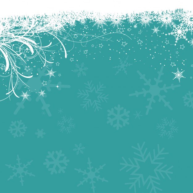 Fondo abstracto con copos de nieve para navidad