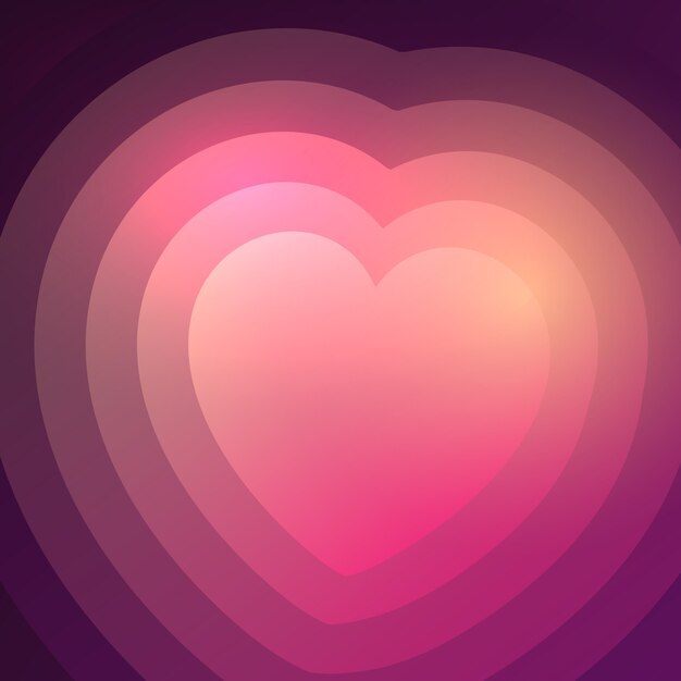 Fondo abstracto del corazón del gradiente
