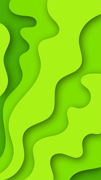 fondo abstracto cortado en papel verde