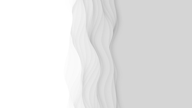 Fondo abstracto de corte de papel vector 3d arte de talla blanca clara paisaje artesanal de papel con colores degradados diseño minimalista para presentaciones de negocios, volantes, carteles