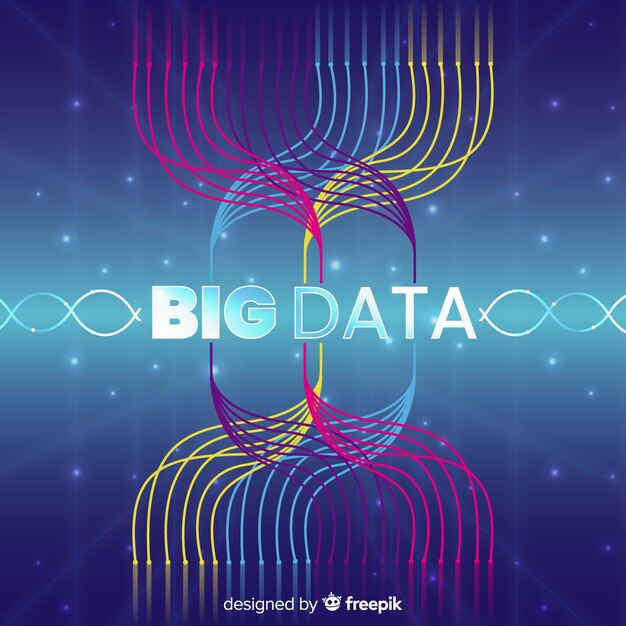 Fondo abstracto y creativo de macrodatos