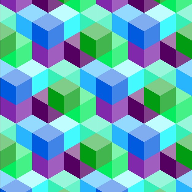 Fondo abstracto con cubos de colores