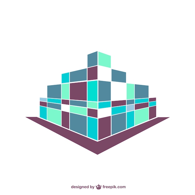Fondo abstracto con cubos