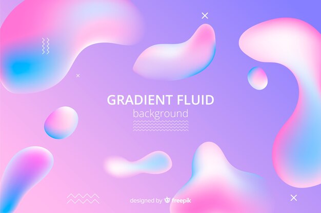 Fondo abstracto degradado con formas fluidas