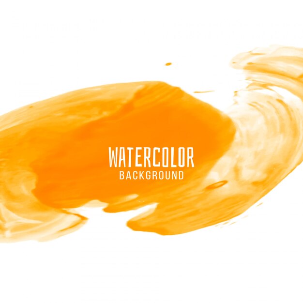 Fondo abstracto de diseño acuarela amarillo