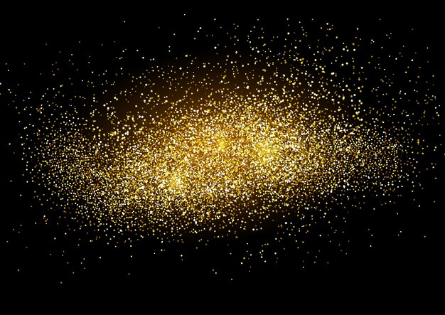Fondo abstracto con diseño de brillo de oro