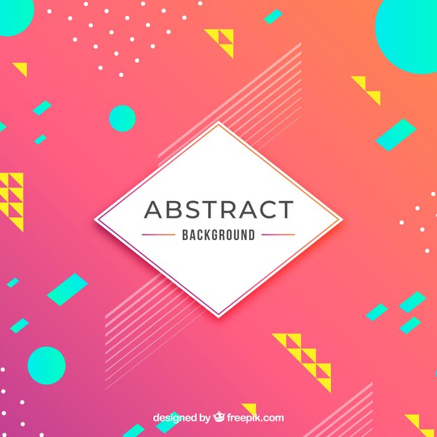 Fondo abstracto con diseño geométrico