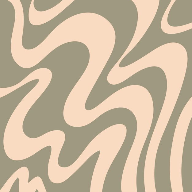Fondo abstracto con diseño de línea ondulada dibujado a mano