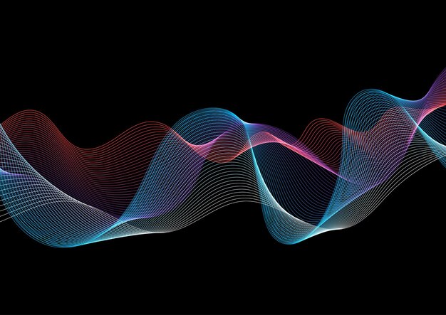 Fondo abstracto con un diseño de líneas fluidas