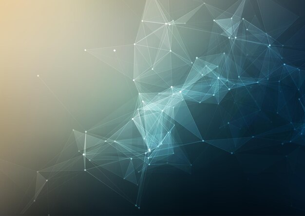 Fondo abstracto con un diseño low poly techno