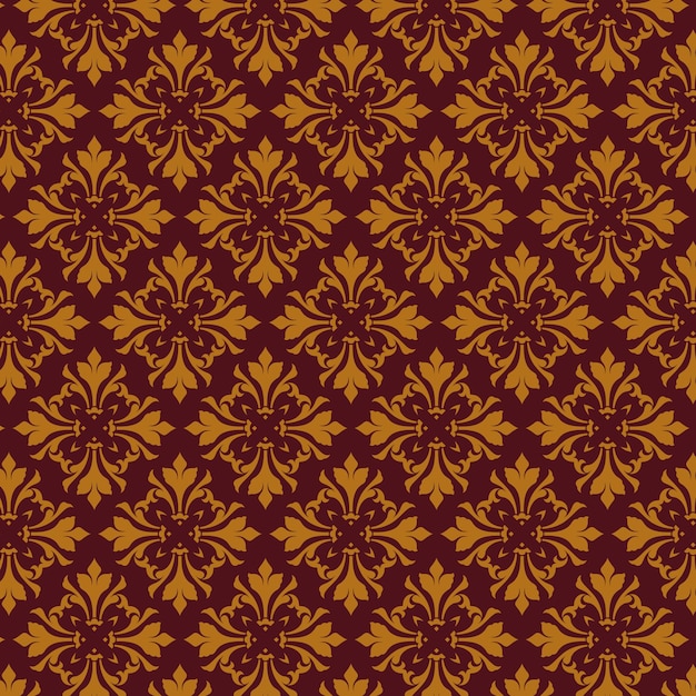 Fondo abstracto con un diseño de patrón de damasco vintage