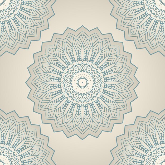 Fondo abstracto con un elegante diseño de patrón de mandala
