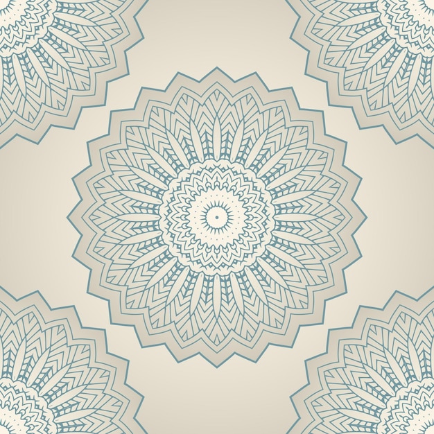 Fondo abstracto con un elegante diseño de patrón de mandala