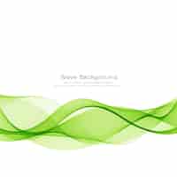 Vector gratuito fondo abstracto elegante ola verde
