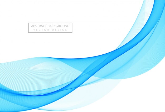 Fondo abstracto elegante onda azul