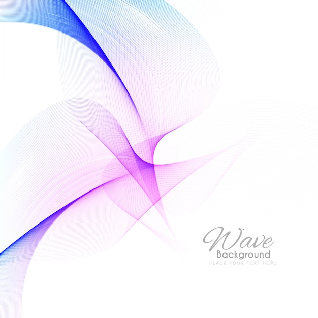 Fondo abstracto elegante de ondas coloridas