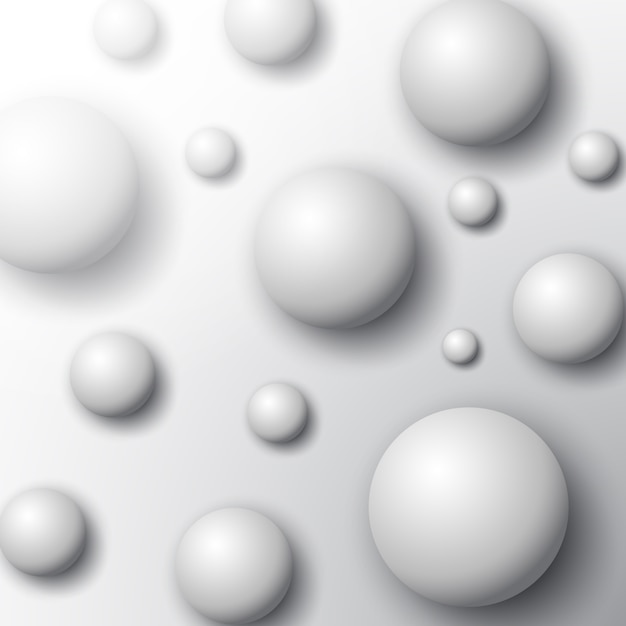 Vector gratuito fondo abstracto con esferas