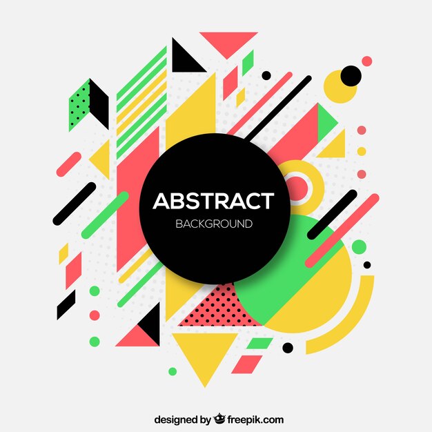 Fondo abstracto con estilo divertido