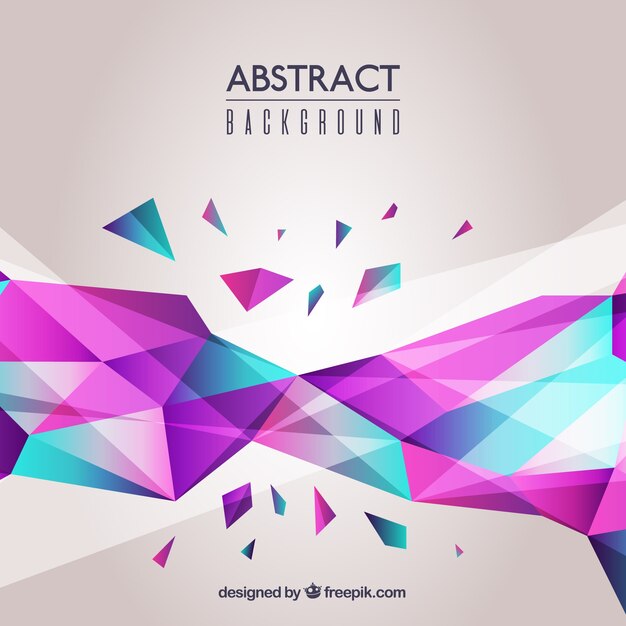 Fondo abstracto con estilo geométrico