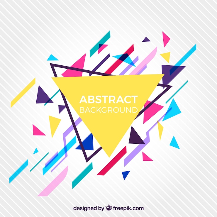 Vector gratuito fondo abstracto con estilo geométrico
