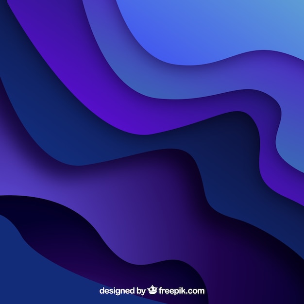 Fondo abstracto de estilo papel cortado