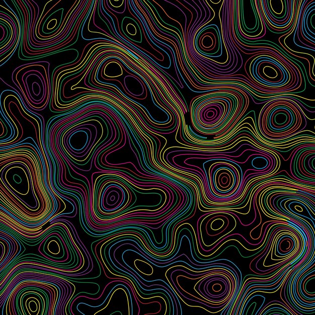 Fondo abstracto de estilo topográfico