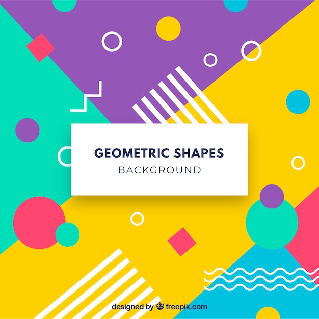 Fondo abstracto con figuras geométricas