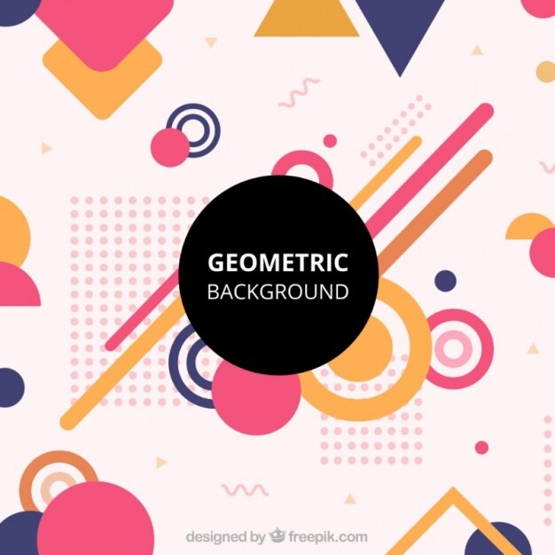 Fondo abstracto con figuras geométricas
