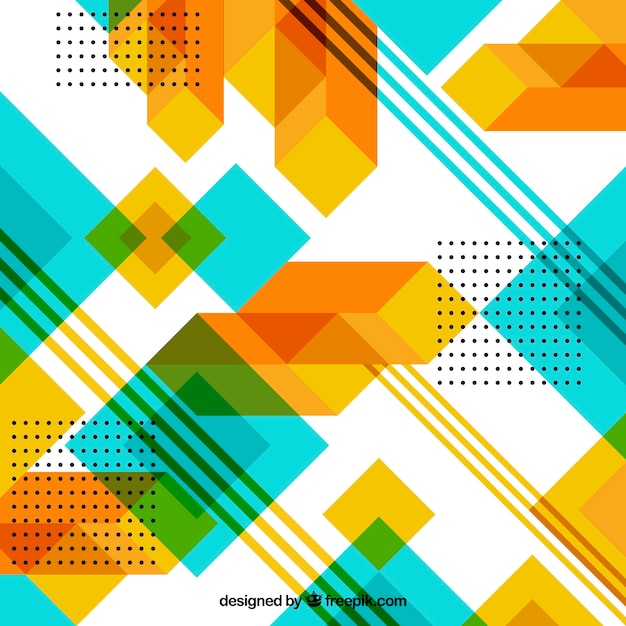 Fondo abstracto con figuras geométricas