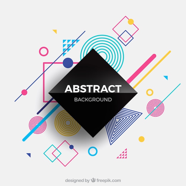 Fondo abstracto con figuras geométricas