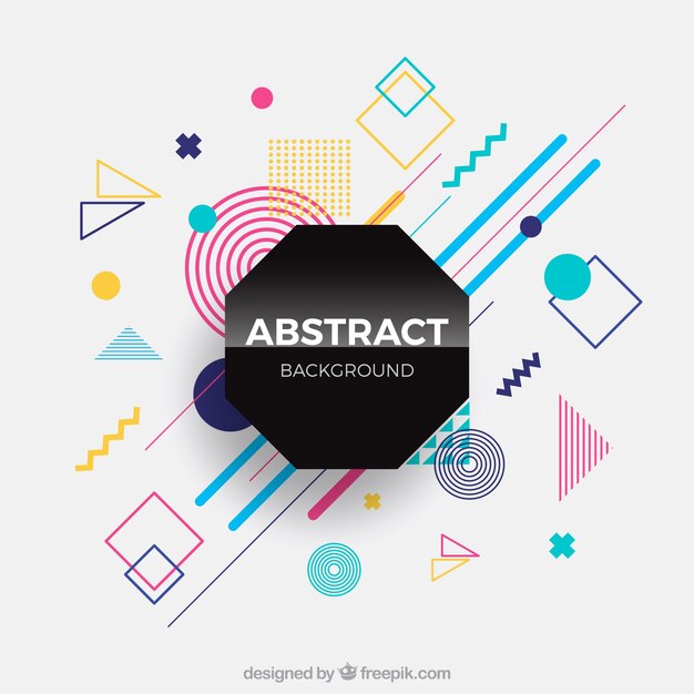 Fondo abstracto con figuras geométricas