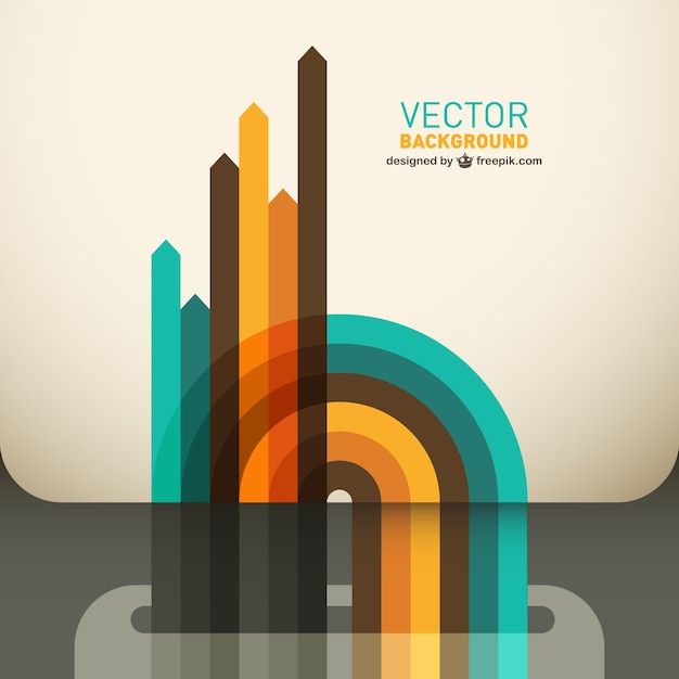 Vector gratuito fondo abstracto con flechas